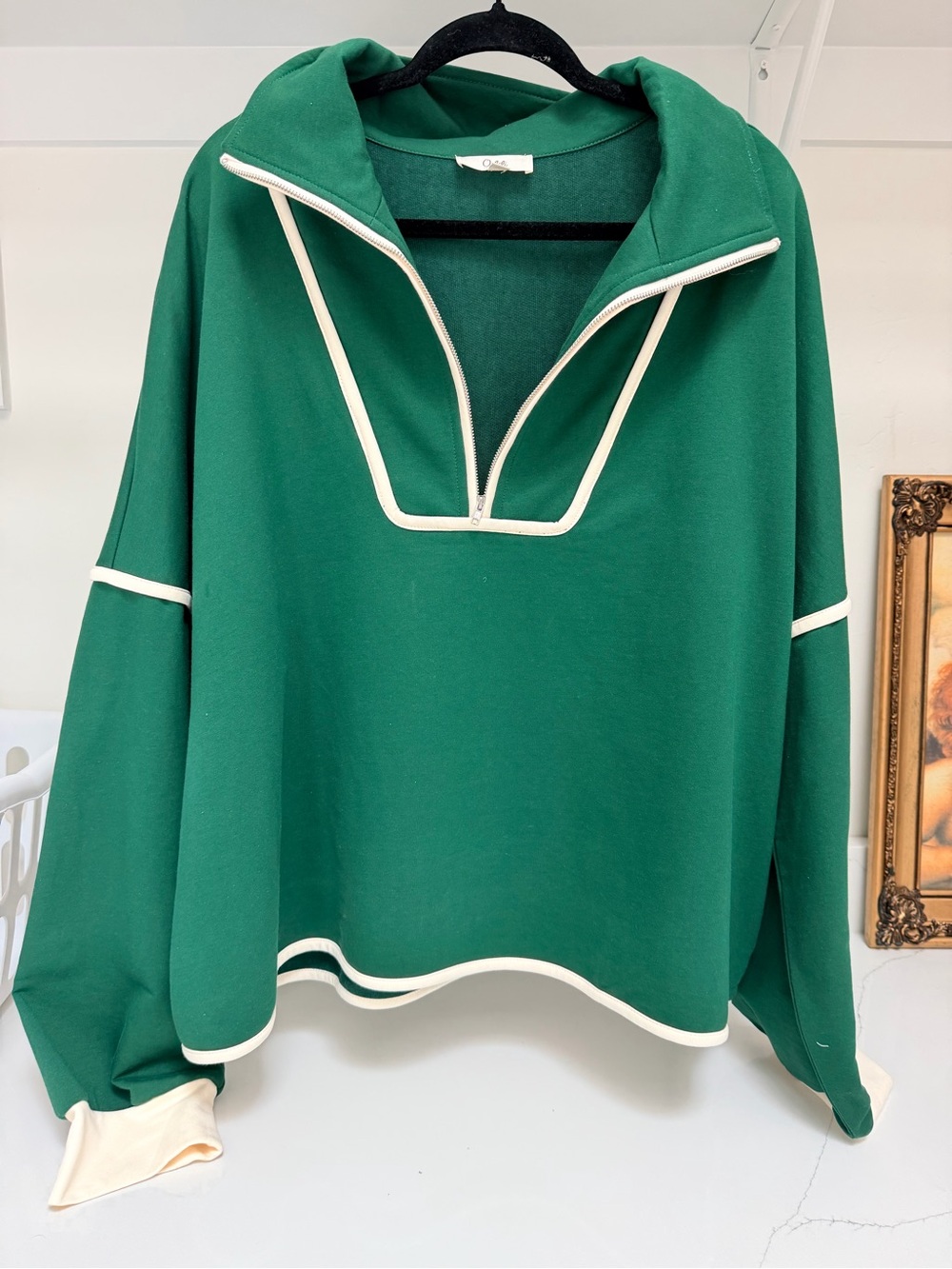 Oddi Los Angeles Plus Size Green Blouse